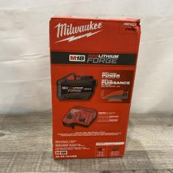 NEW - Milwaukee 18-Volt Lithium-Ion REDLITHIUM FORGE Starter Kit with 12. 0Ah Battery and Charger