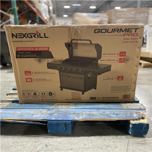 DALLAS LOCATION- AS-IS NEXGRILL Gourmet Pro 5-Burner Propane Gas Grill with Side Burner and Griddle Max Insert in Graphite
