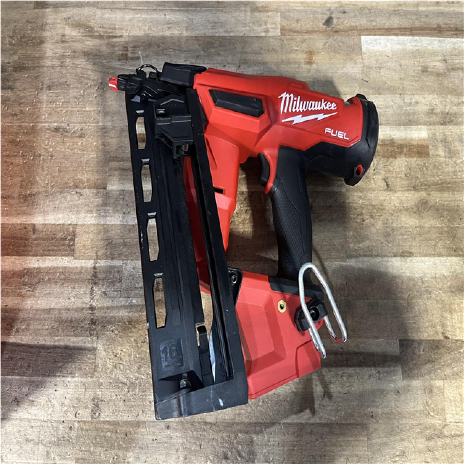 Houston Location AS-IS Milwaukee FUEL 18-Volt Lithium-Ion Brushless Cordless Gen II 16-Gauge Angled Finish Nailer (Tool-Only)