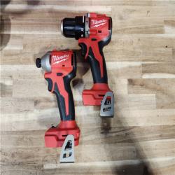 HOUSTON LOCATION - AS-IS Milwaukee 18-Volt Lithium-Ion Brushless Cordless Compact Hammer Drill/Impact Combo Kit