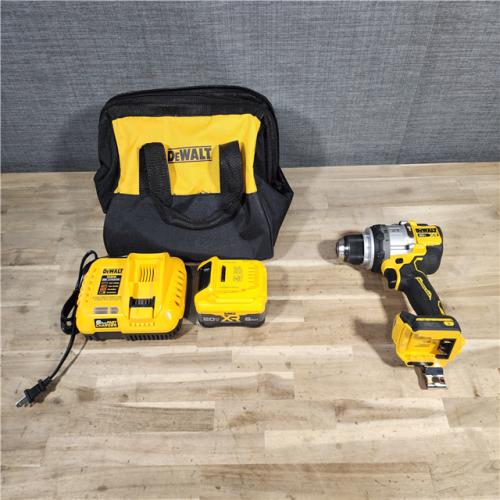 HOUSTON LOCATION - AS-IS DEWALT 20V XR Lithium-Ion Cordless Hammer Drill Kit with 8.0 Ah Battery, Charger and Kit Bag