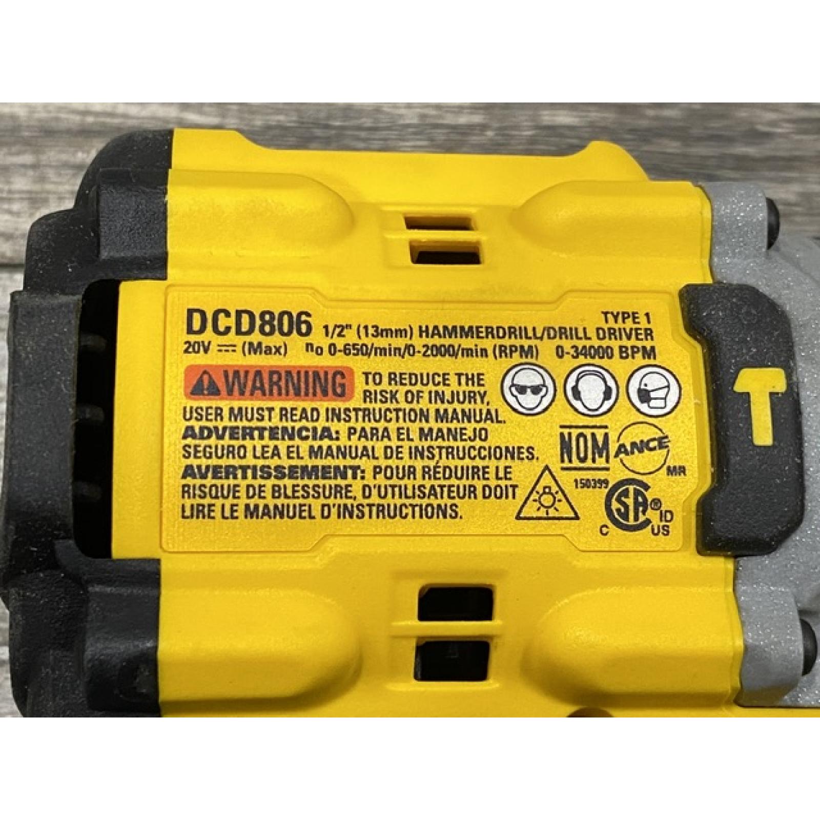 AS-IS DEWALT 20V XR Brushless Cordless 1/2 in. Hammer Drill (Tool-Only)