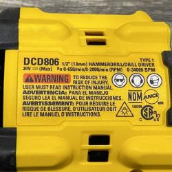 AS-IS DEWALT 20V XR Brushless Cordless 1/2 in. Hammer Drill (Tool-Only)