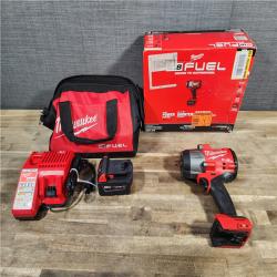 HOUSTON LOCATION - AS-IS (APPEARS LIKE NEW) Milwaukee M18 1/2 in. Cordless Brushless High Torque Impact Wrench Kit (Battery & Charger)
