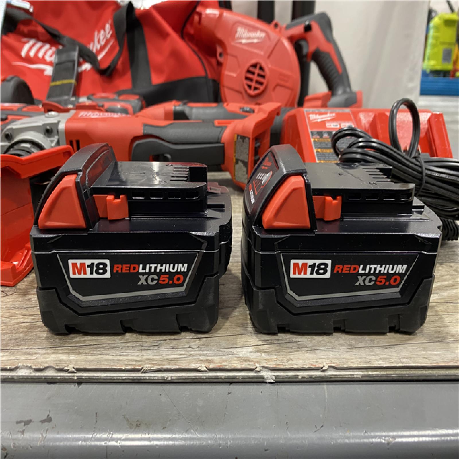 AS-IS Milwaukee 18-Volt Lithium-Ion Cordless (9-Tool) Combo Kit