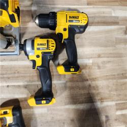 HOUSTON LOCATION - AS-IS DEWALT 4 TOOL COMBO KIT W/ (2) BATTERY & CHARGER
