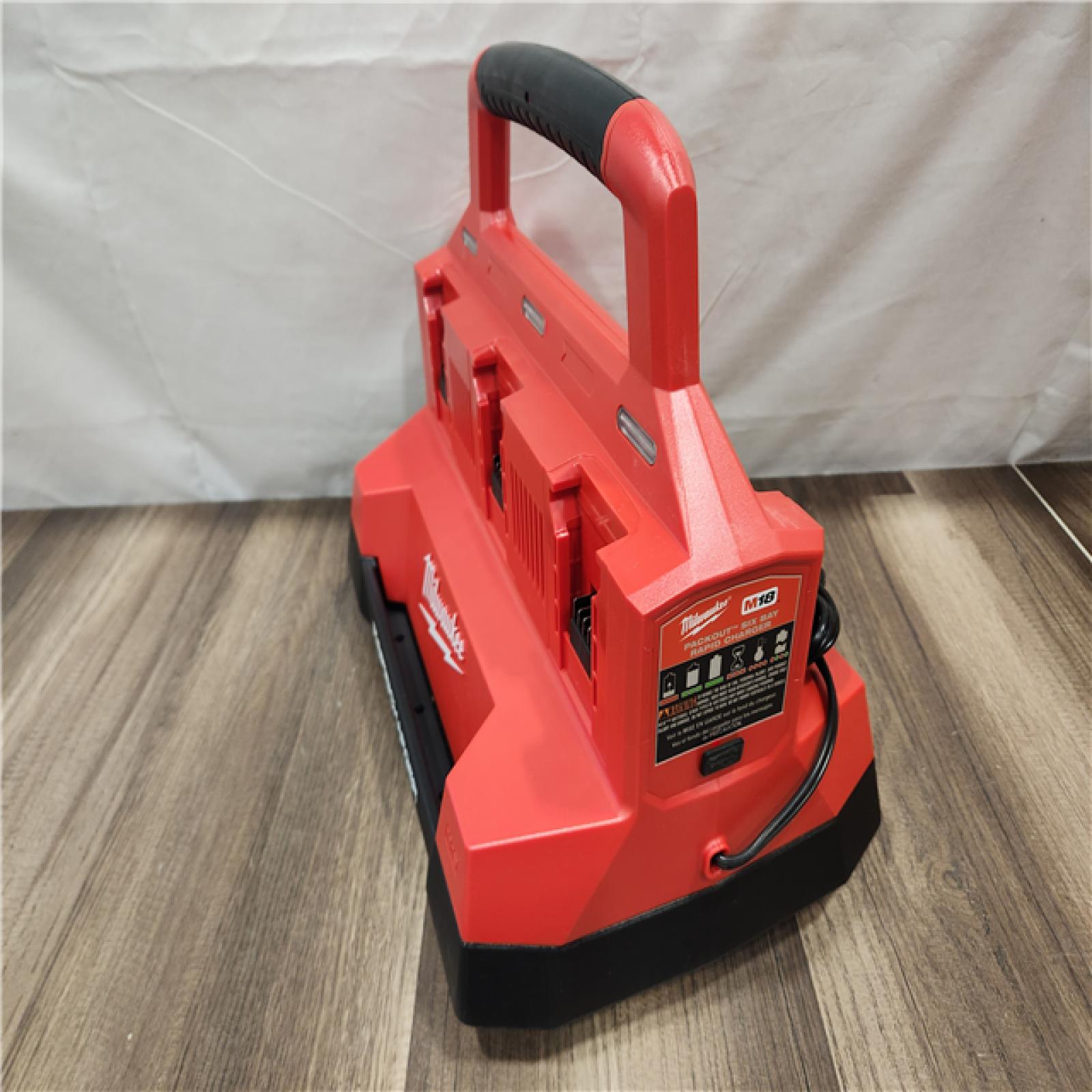 AS-IS- Milwaukee M18 Packout Six Bay Rapid Charger (Tool-Only)