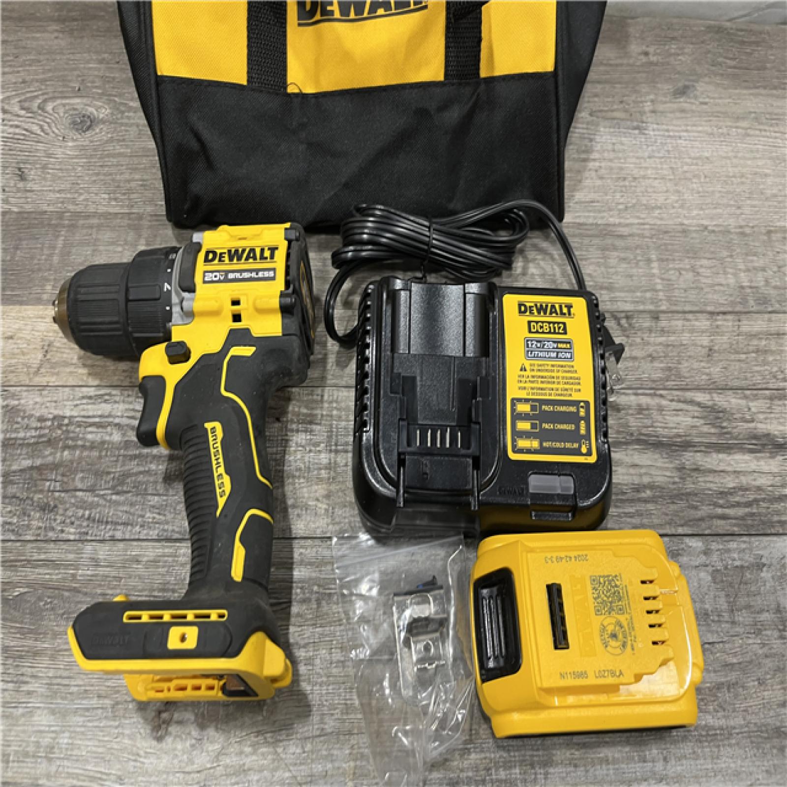 AS-IS DEWALT Atomic 20V Lithium-Ion Cordless Compact 1/2 in. Drill/Driver Kit
