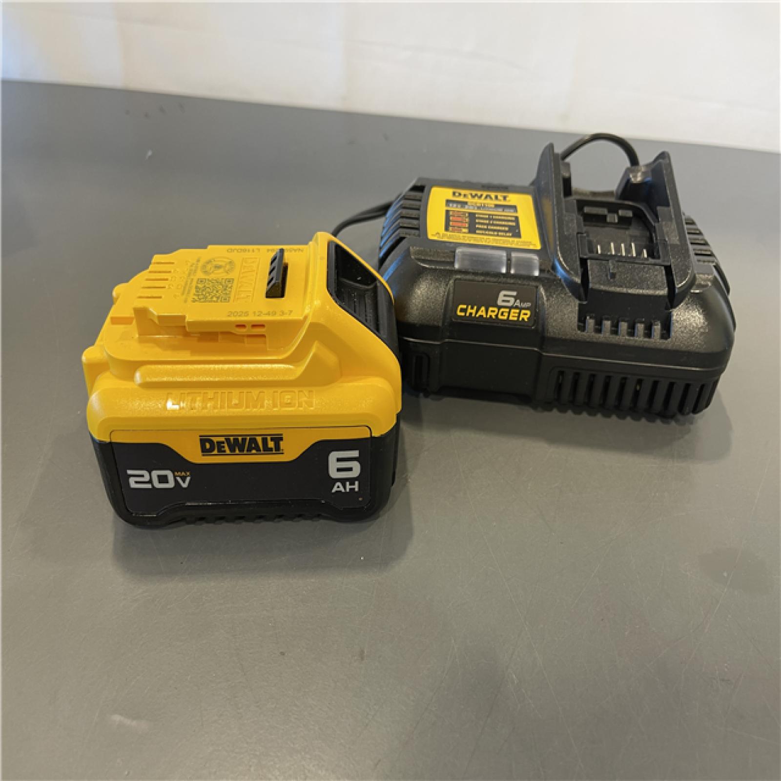 Like New! - Dewalt 20V Lithium-Ion 6.0Ah Battery Pack & Charger Kit