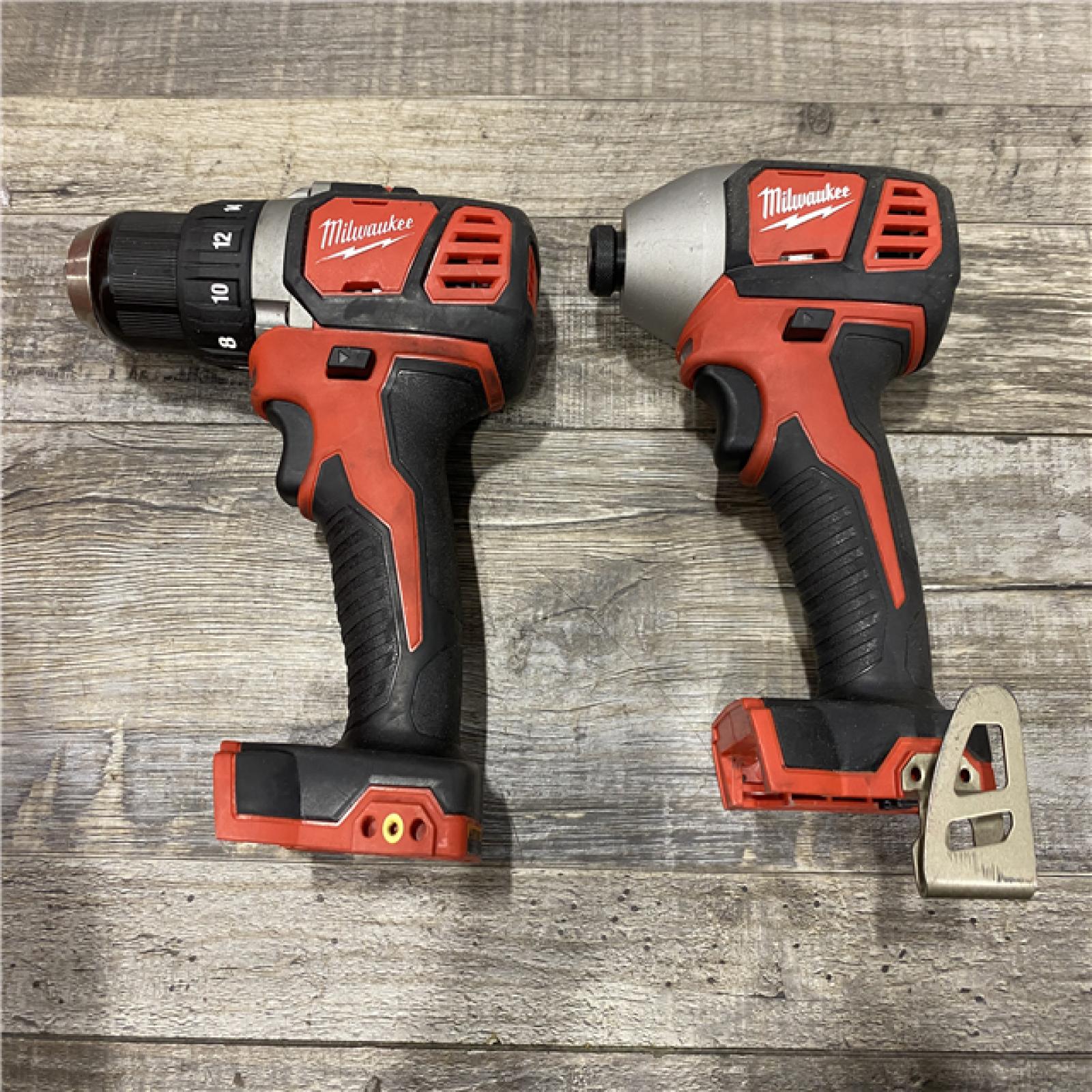 AS-IS Milwaukee 18V Cordless Brushed 2-Tool Drill/Driver and Impact Driver Kit