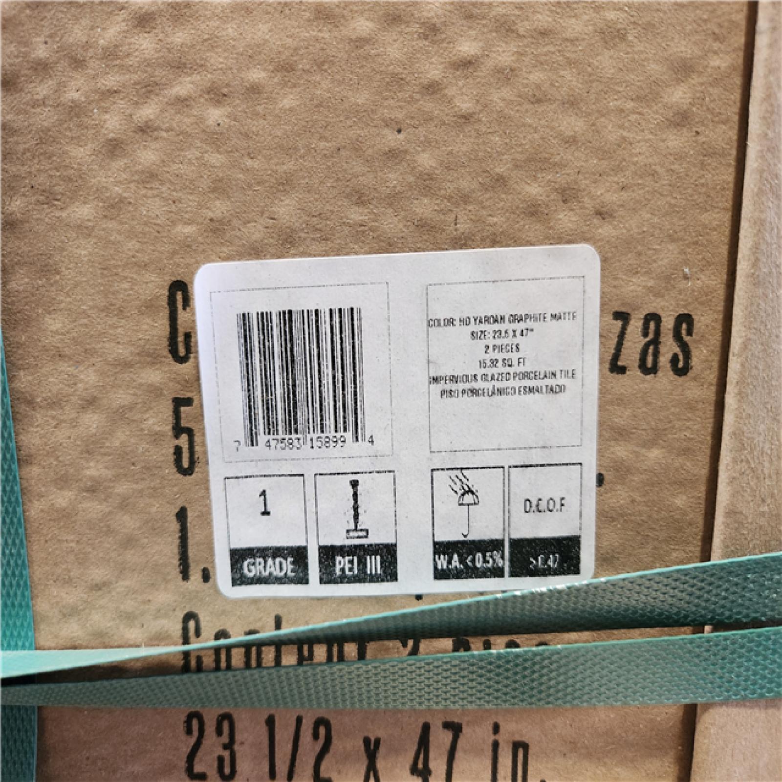 Phoenix Location MSI Yardan Graphite 24 in. x 48 in. Matte Porcelain Stone Look Floor and Wall Tile (550 sq. ft. 36 Case)
