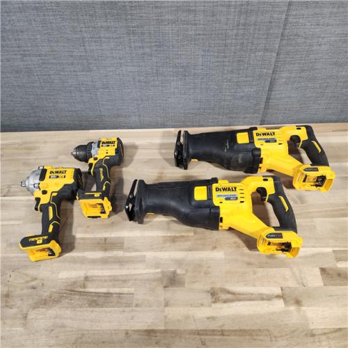HOUSTON LOCATION - AS-IS DEWALT 4 TOOL COMBO