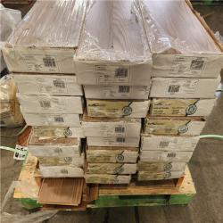 Phoenix AS-IS TrafficMaster Kellum Valley Oak Gunstock Brown 7 mm T x 8 in. W Laminate Wood Flooring (600 sqft/25 case)