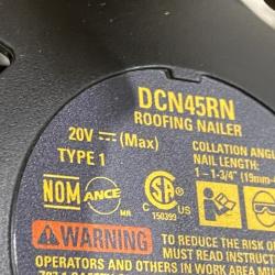 AS-IS DEWALT 20V MAX Lithium-Ion 15-Degree Electric Cordless Roofing Nailer Kit