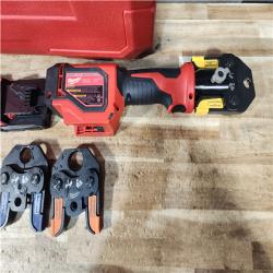 HOUSTON LOCATION - AS - IS Milwaukee M18 18V Lithium-Ion Cordless Short Throw PEX Press Tool Kit