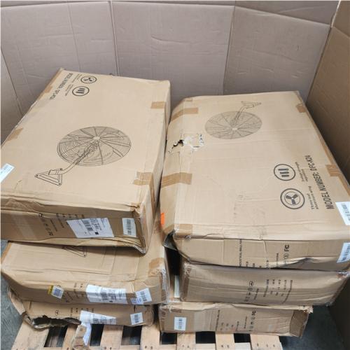 Phoenix LIKE NEW 24 in. Wall fan in Black Model# DFC-K24 Pallet of 6