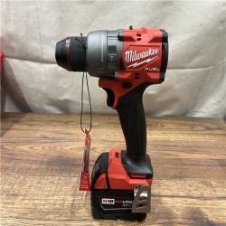 AS-IS Milwaukee 2904-22 Hammer Drill Driver Kit with Batteries  Charger & Tool Case  Red