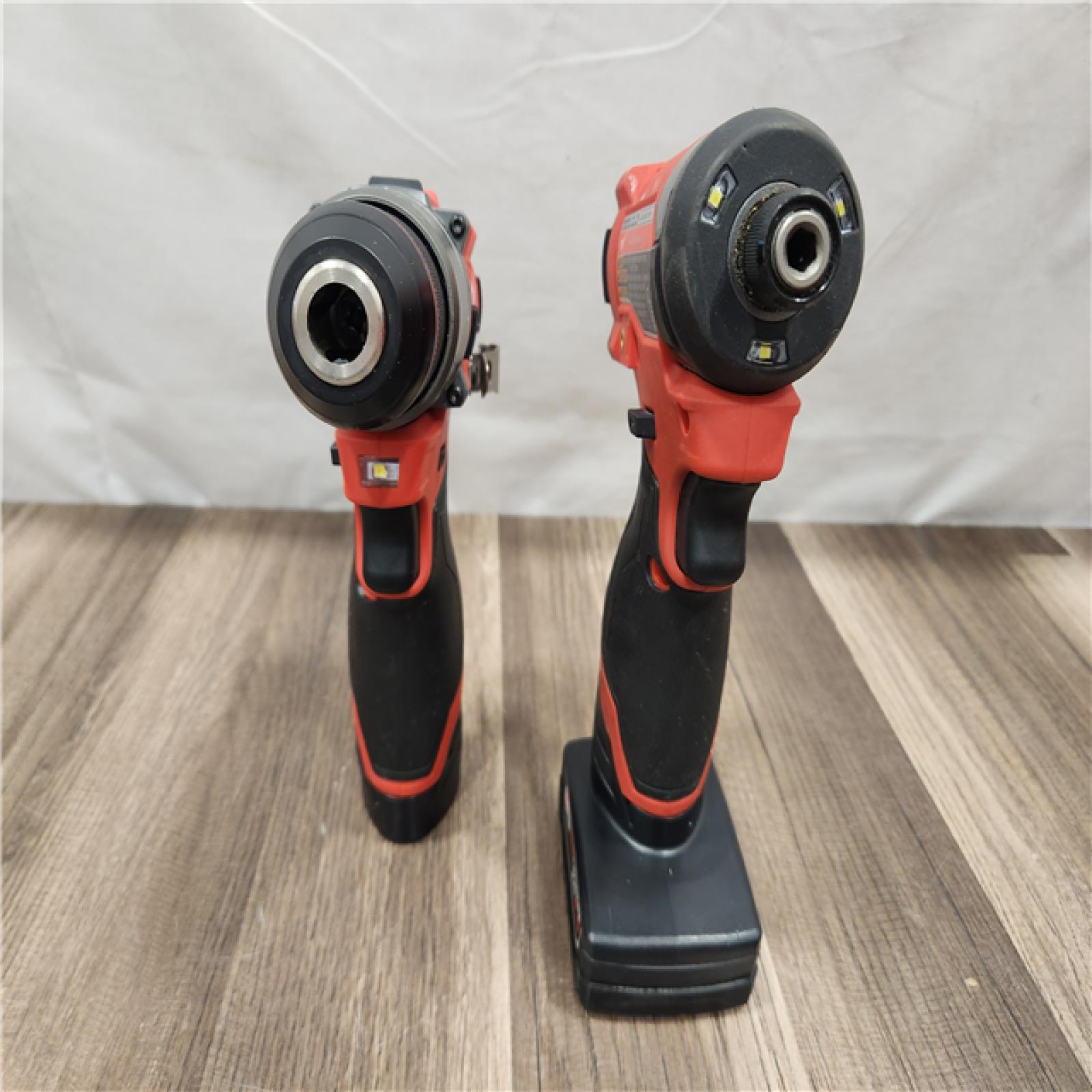 AS-IS- Milwaukee 12V Brushless Hammer Drill and Impact Driver Combo Kit