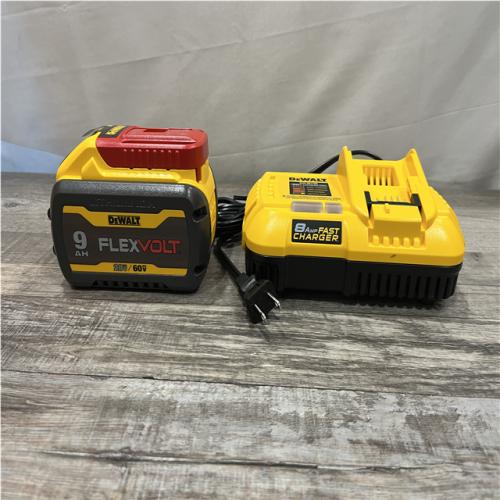 AS-IS DEWALT 20V/60V MAX FLEXVOLT Lithium-Ion 9.0Ah Battery and Charger Starter Kit