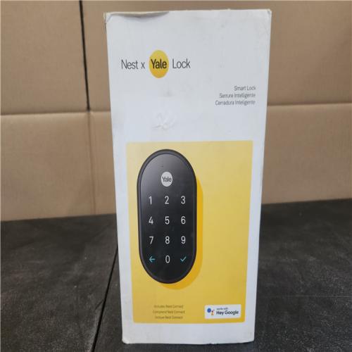 Phoenix Google Nest RB-YRD540-WV-BSP Tamper-Proof Smart Deadbolt Lock with Nest Connect - Black Suede
