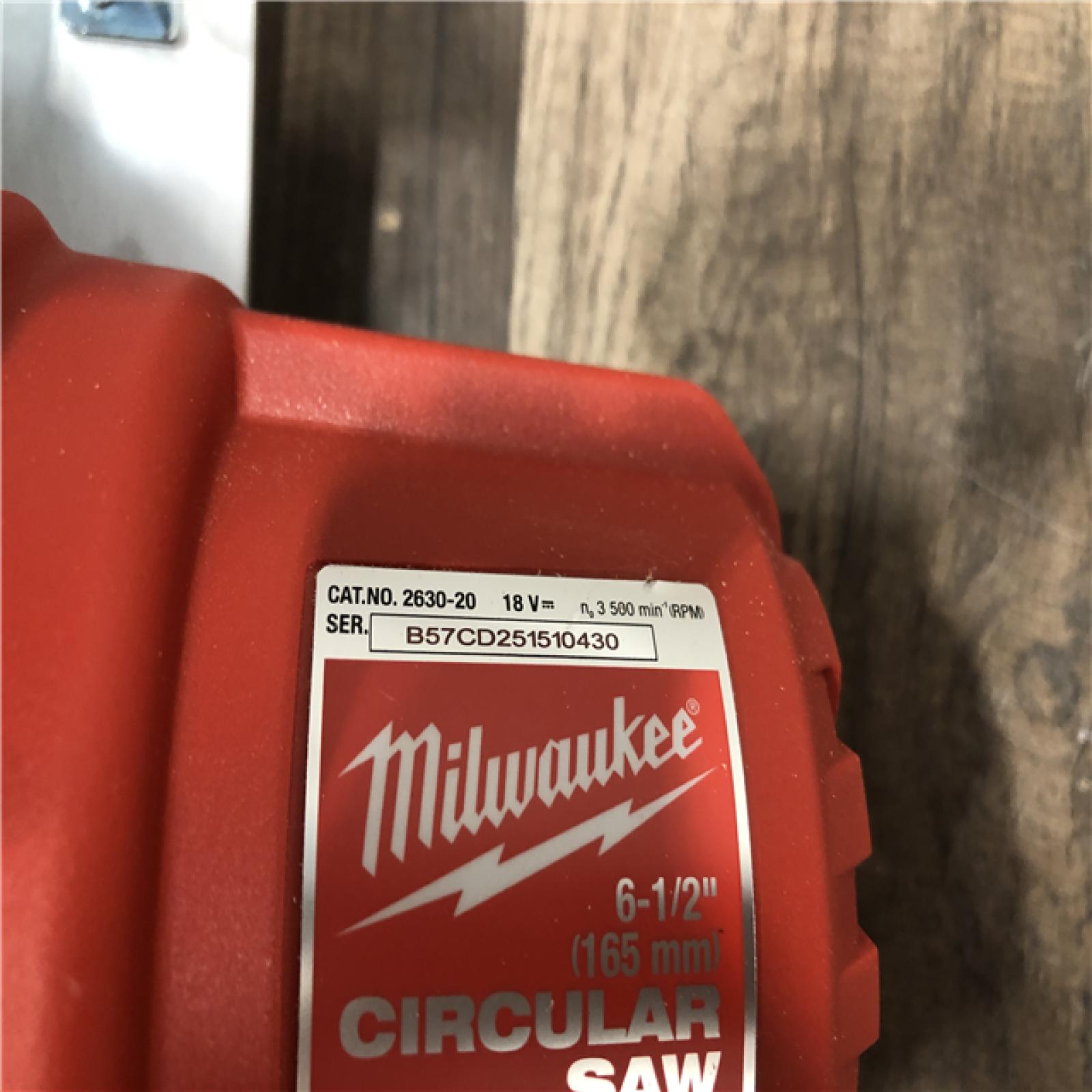 AS-IS Milwaukee 18V Lithium-Ion Cordless 6-1/2 in. Circular Saw (Tool-Only)