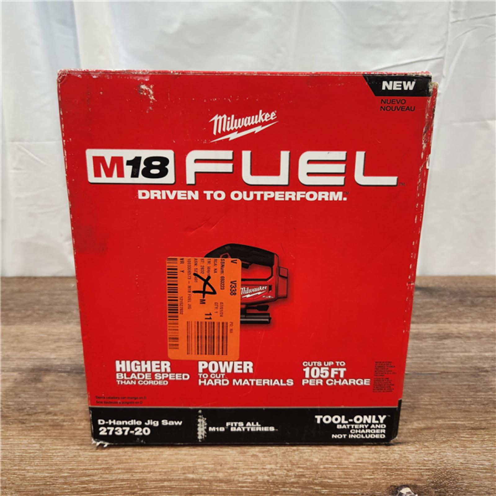 AS-IS Milwaukee M18 FUEL Cordless D-Handle Jig Saw (Tool Only), 2737-20
