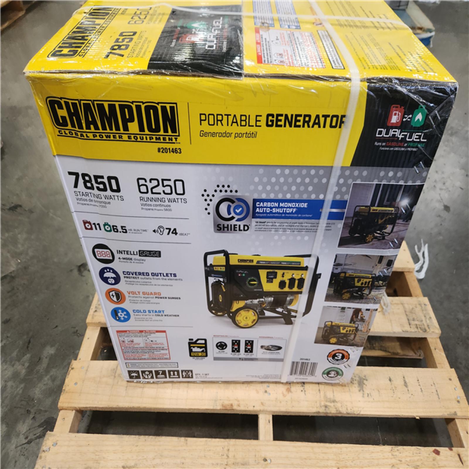 Phoenix NEW Champion Power Equipment 7850/6250-Watt Recoil Start Dual Fuel Portable Generator w/ Free 3-Year Warranty for Home Backup and Storm Prep (SEALED)