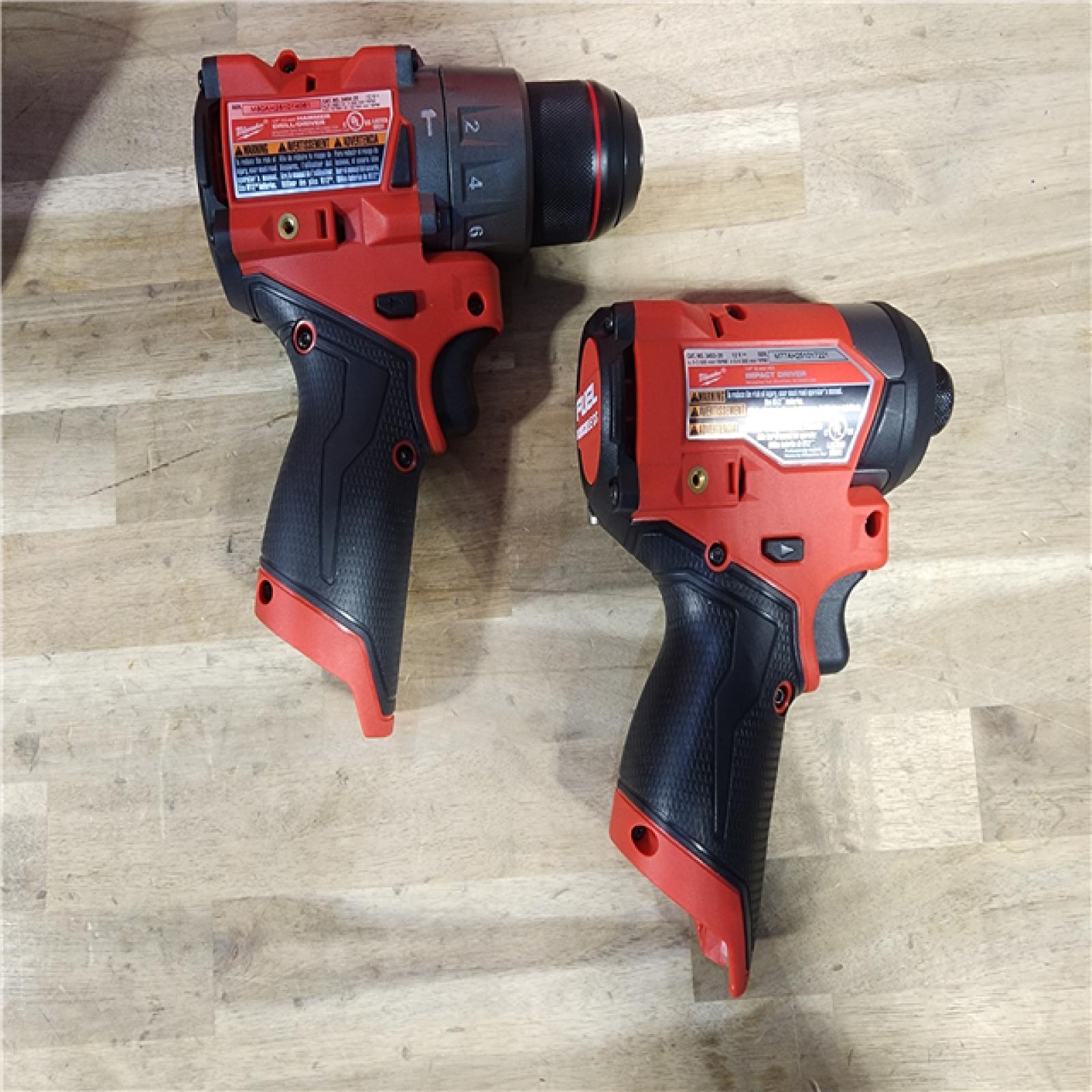 HOUSTON LOCATION - AS-IS (APPEARS LIKE NEW) Milwaukee 3497-22 12V Brushless Hammer Drill and Impact Driver Combo Kit