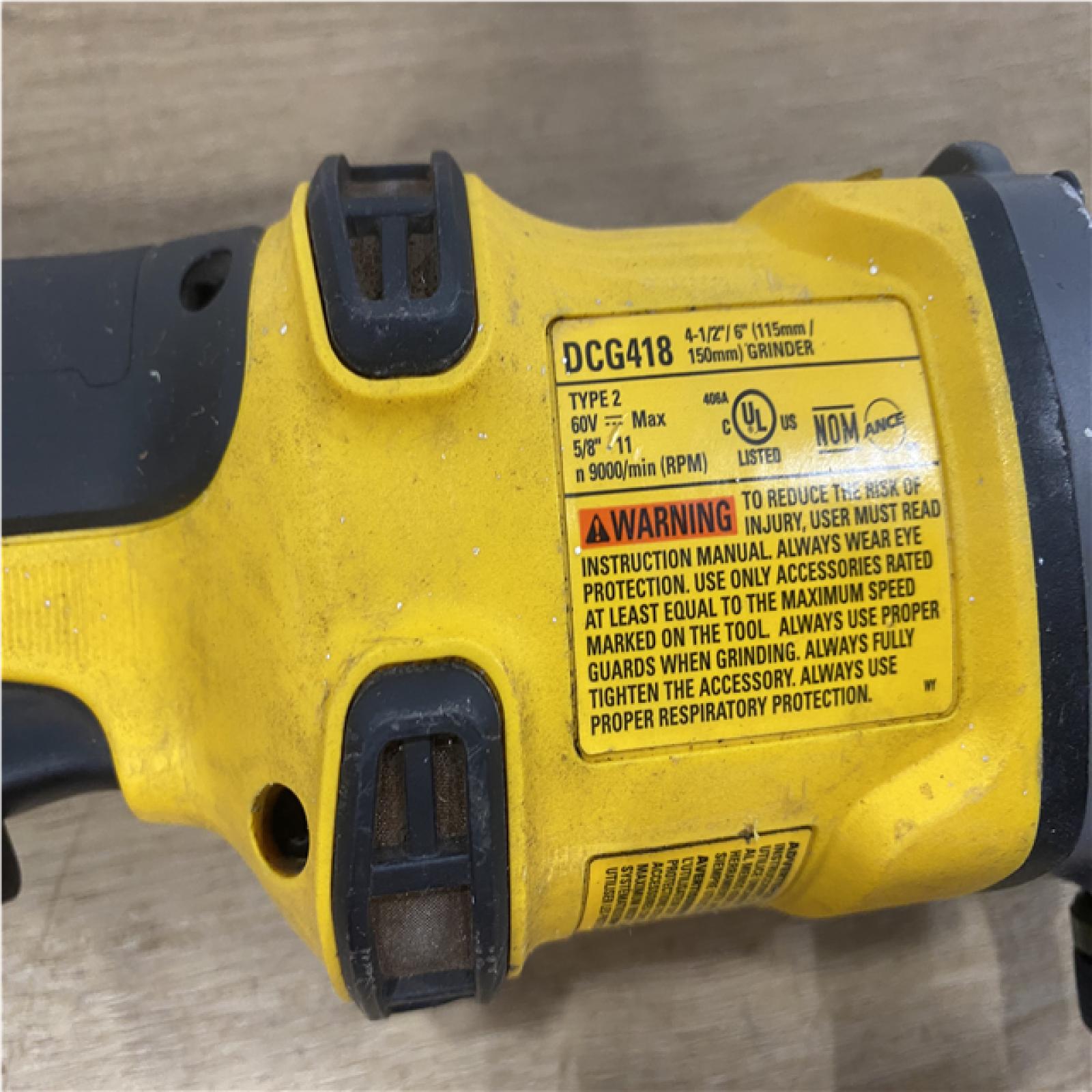 AS-IS DEWALT FLEXVOLT 60V Cordless 7 in. Angle Grinder (Tool-Only)