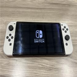 AS-IS Nintendo Switch (OLED) with White Joy-Con