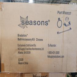 Phoenix NEW SEASONS Bradshire Bath Accessory Kit Chrome 10 Per Box  28-Boxes