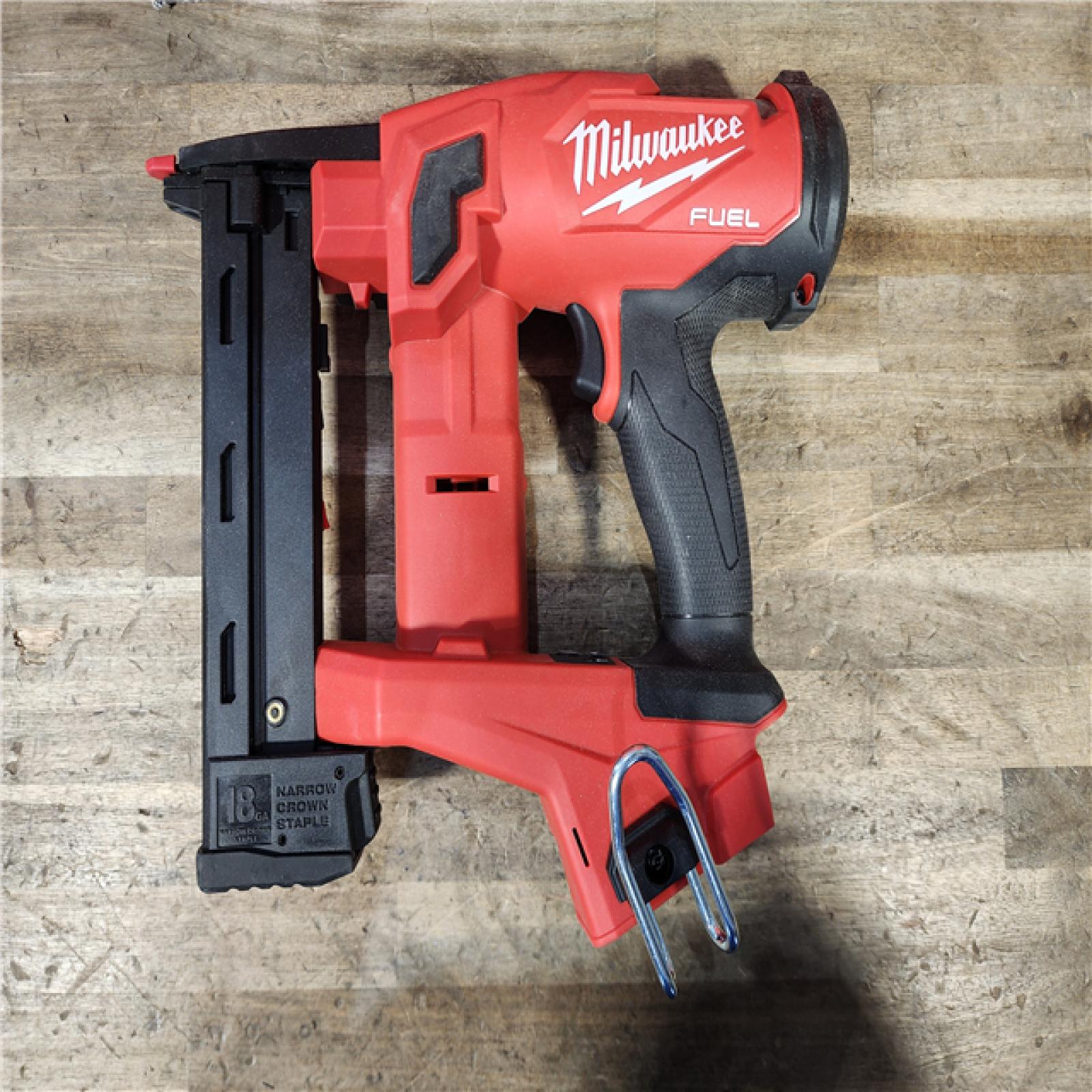 HOUSTON LOCATION - AS-IS Milwaukee FUEL 18-Volt Lithium-Ion Brushless Cordless 18-Gauge 1/4 in. Narrow Crown Stapler (Tool-Only)