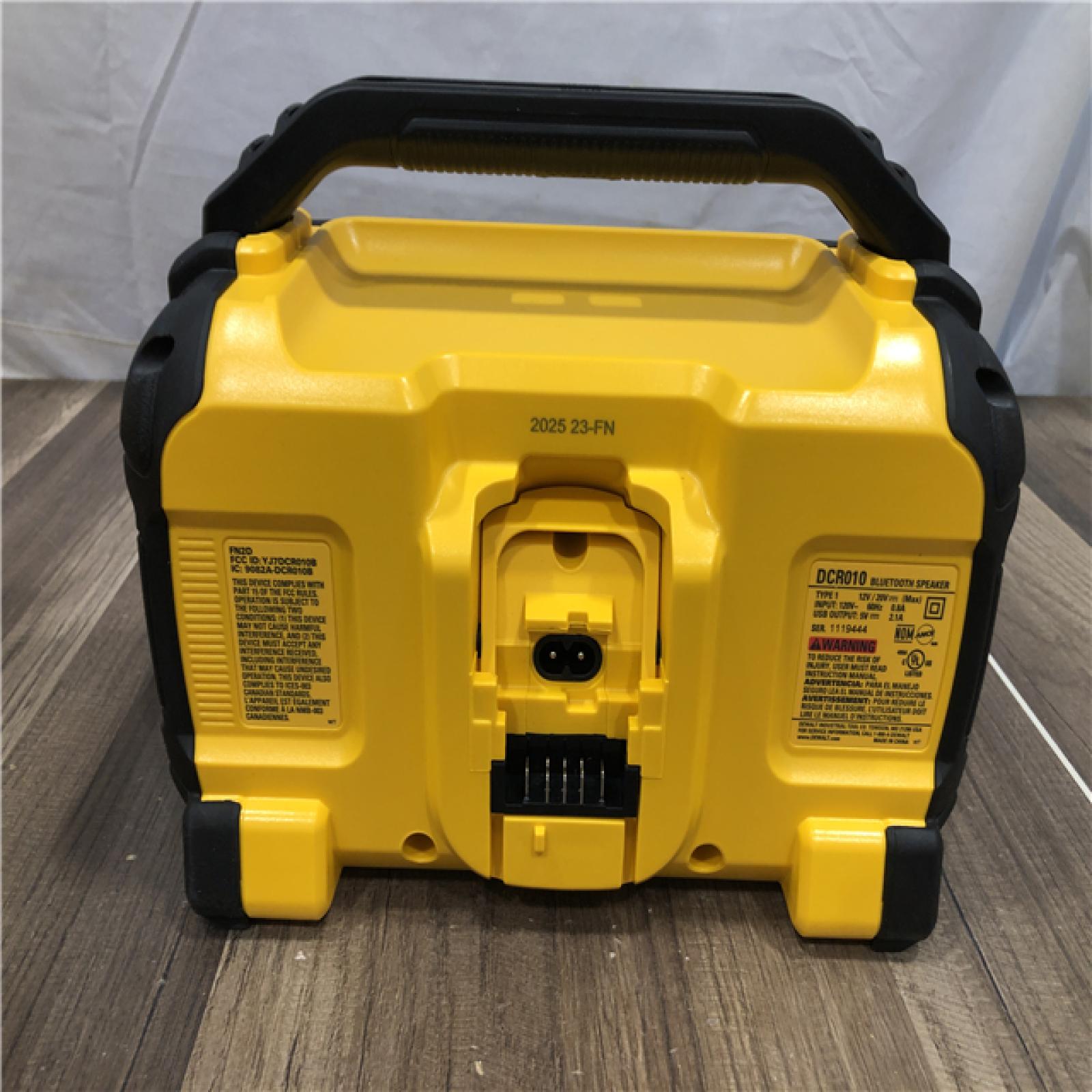 AS-IS DEWALT 20V MAX Cordless Bluetooth Speaker (Tool Only)