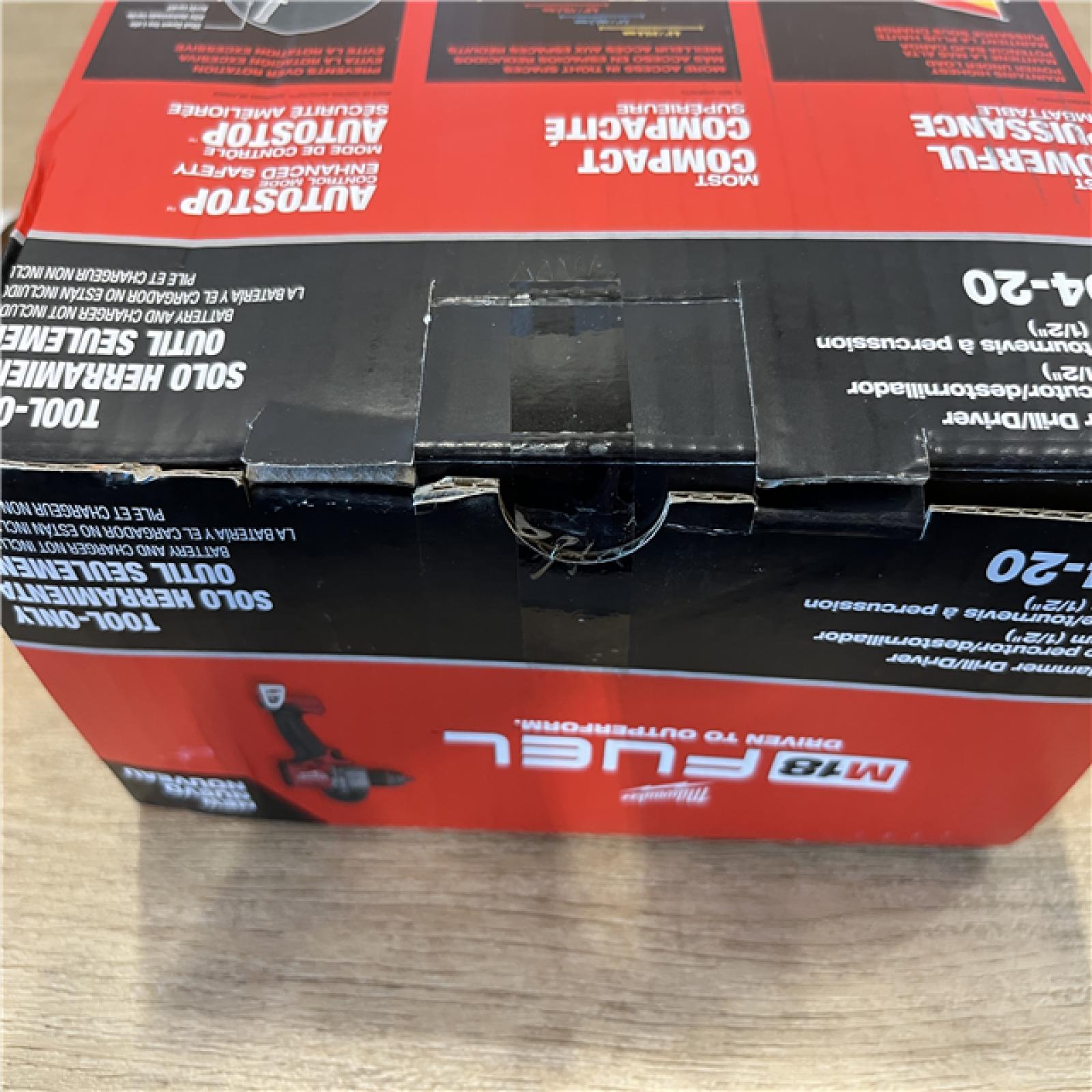 NEW! Milwaukee FUEL 18V Lithium-Ion Brushless Cordless 1/2 in. Hammer Drill/Driver (Tool-Only)