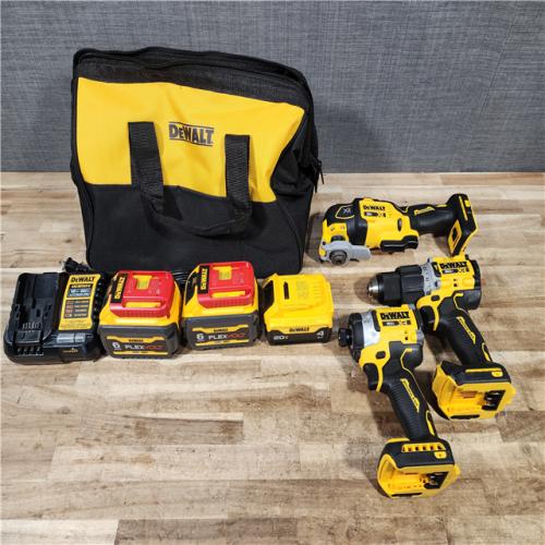 HOUSTON LOCATION - AS - IS DEWALT 20V MAX Lithium-Ion Cordless 3-Tool Combo Kit