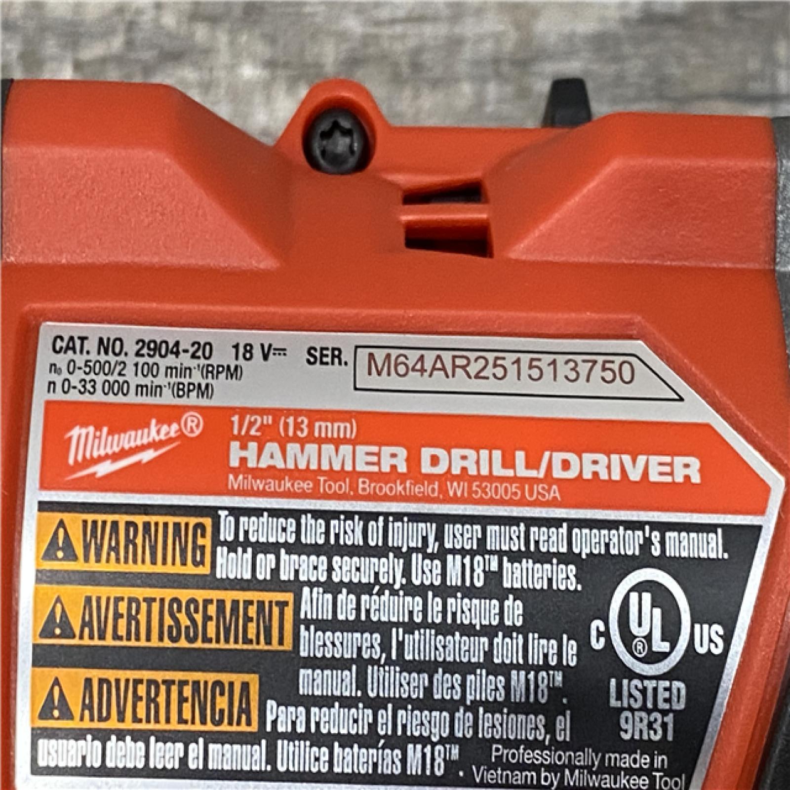 AS-IS Milwaukee FUEL 18V Lithium-Ion Brushless Cordless Hammer Drill and Impact Driver Combo Kit