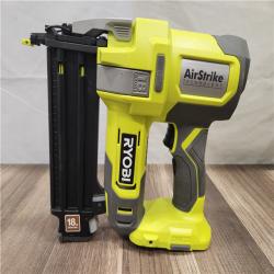 AS-IS- RYOBI ONE+ HP 18V 18-Gauge Brushless Cordless AirStrike Brad Nailer (Tool Only)