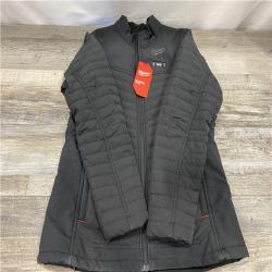 AS-IS Milwaukee Women's Medium 12-Volt Lithium-Ion Cordless AXIS Black Heated Quilted Jacket Kit