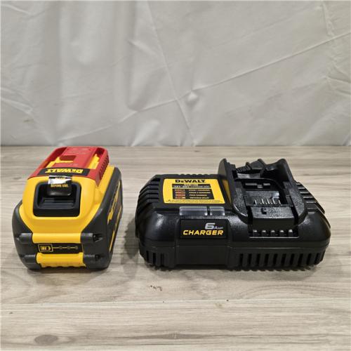 AS-IS DEWALT FLEXVOLT 20V/60V MAX Lithium-Ion 6.0Ah Battery Pack with 6 Amp Output Charger