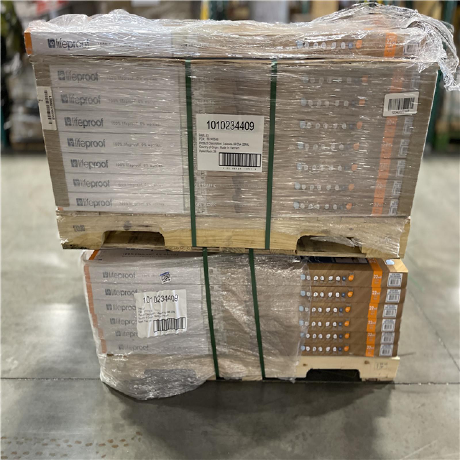 DALLAS LOCATION -Lifeproof Lakeside Hill Oak 22 MIL x 8.7 in. W x 48 in. L Click Lock Waterproof Luxury Vinyl Plank Flooring PALLET-(59 CASES)
