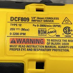 AS-IS DEWALT Atomic 20V Max Lithium-Ion Brushless Cordless Compact 1/4 in. Impact Driver Kit