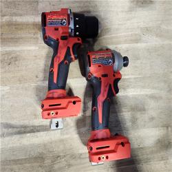HOUSTON LOCATION - AS-IS M18 18-Volt Lithium-Ion Brushless Cordless Compact Hammer Drill/Impact Combo Kit (2-Tool) with (2) Batteries, Bag