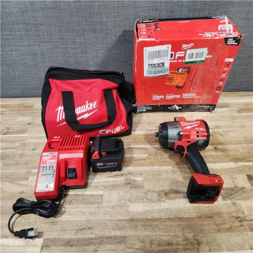HOUSTON LOCATION - AS-IS (APPEARS LIKE NEW) Milwaukee FUEL 18V Lithium-Ion Brushless Cordless 1/2 in. Impact Wrench w/Friction Ring Kit