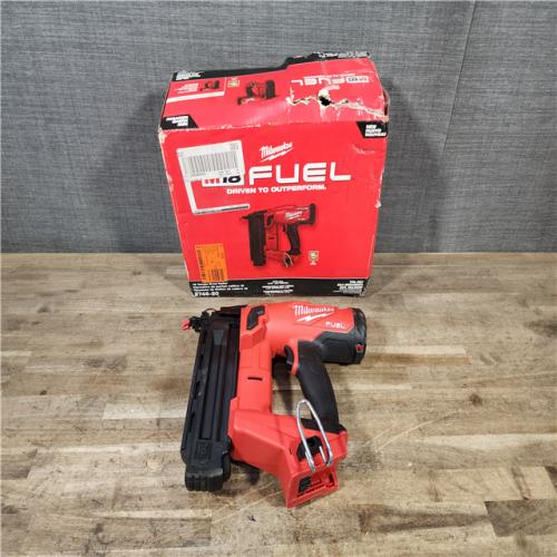HOUSTON LOCATION - AS-IS Milwaukee M18 FUEL 18-Volt Lithium-Ion Brushless Cordless Gen II 18-Gauge Brad Nailer (Tool-Only)
