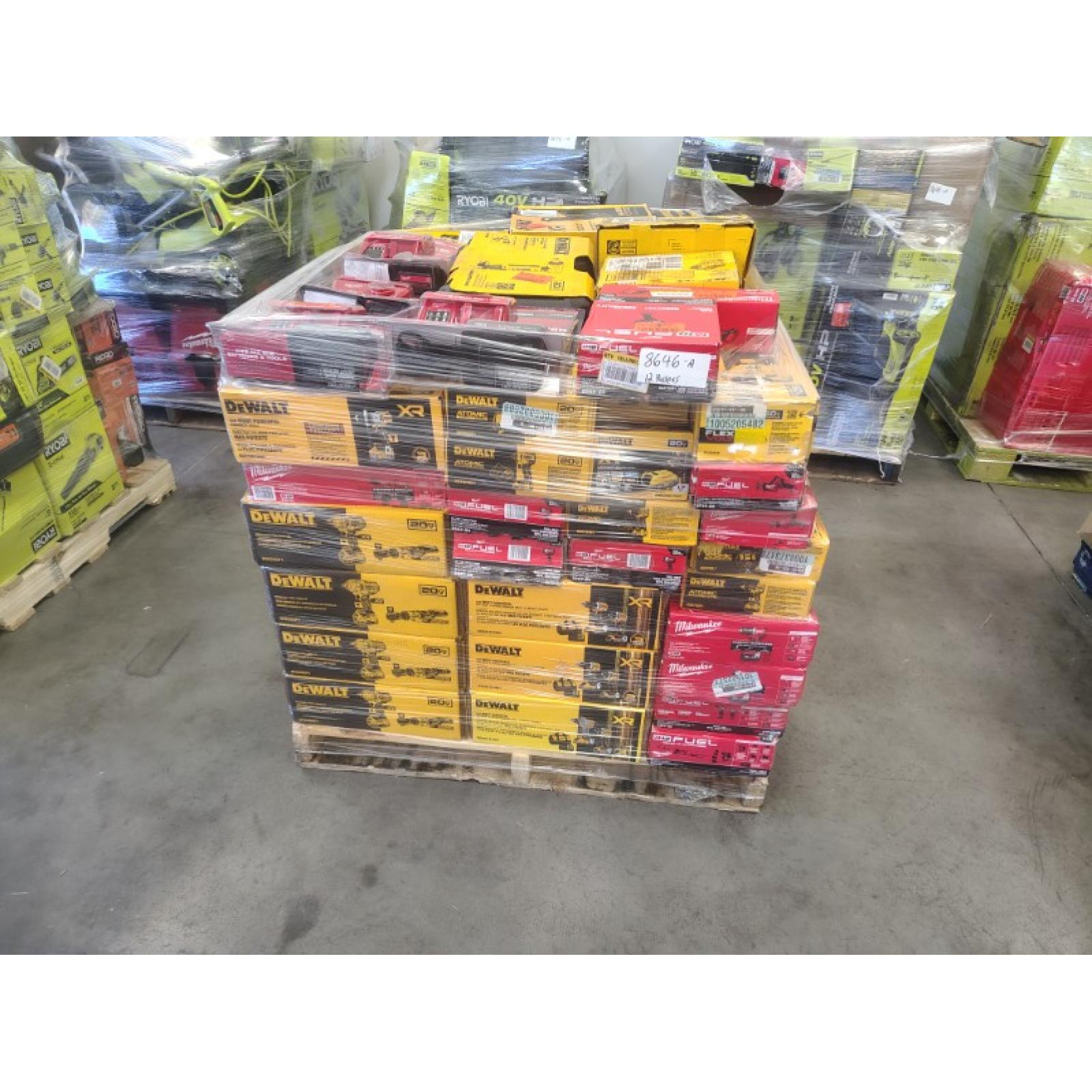 Pittston Location As-Is Power Tools Partial Truckload (12 Pallets) 8646-A