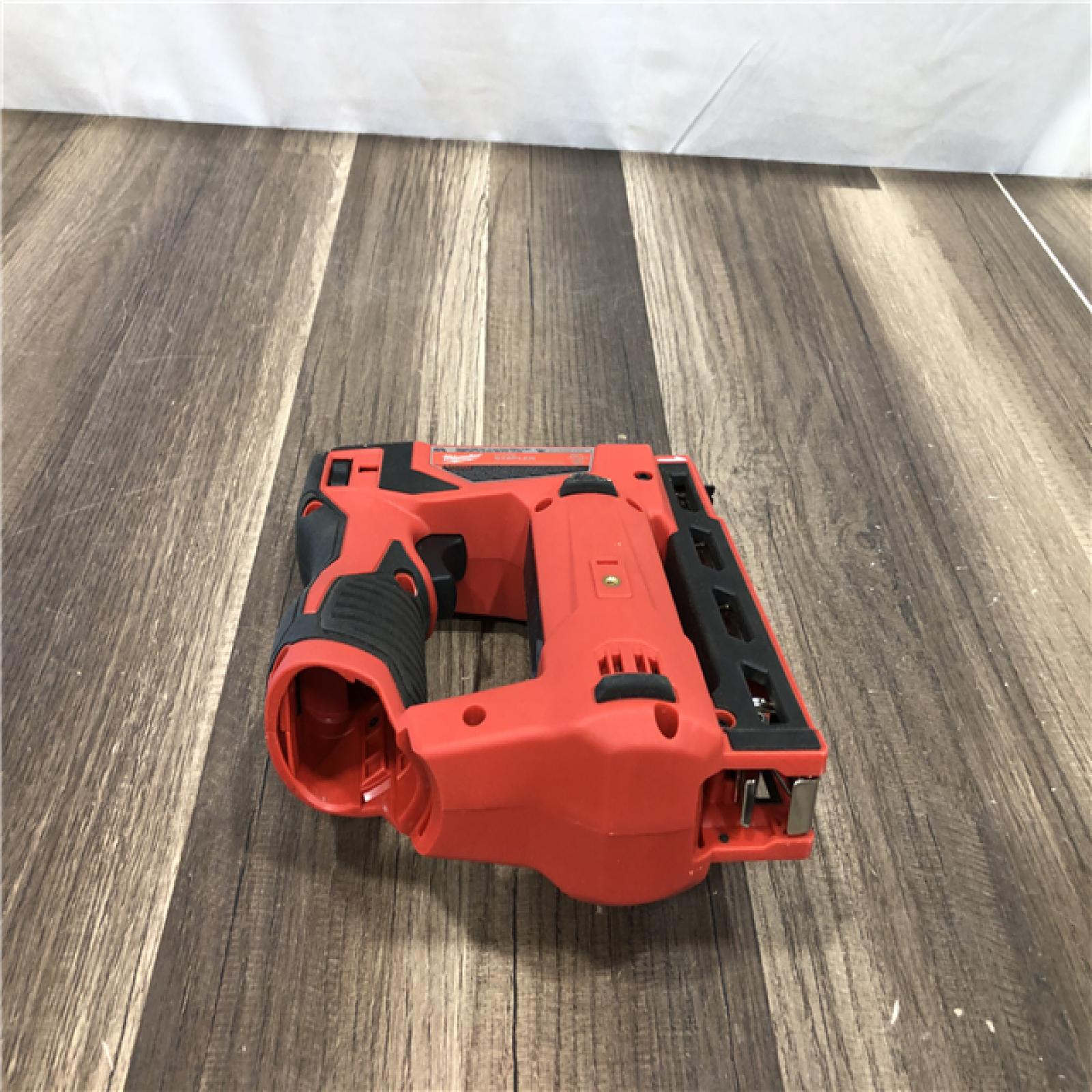 AS-IS Milwaukee 12-Volt Lithium-Ion Cordless 3/8 in. Crown Stapler (Tool-Only)
