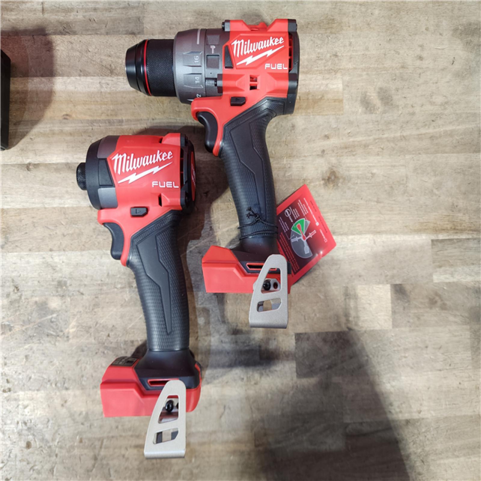 HOUSTON LOCATION - AS-IS (APPEARS LIKE NEW) MILWAUKEE FUEL 18V Lithium-Ion Brushless Cordless Hammer Drill and Impact Driver Combo Kit