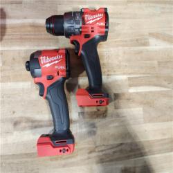HOUSTON LOCATION - AS-IS Milwaukee  FUEL 18V Lithium-Ion Brushless Cordless Hammer Drill and Impact Driver Combo Kit