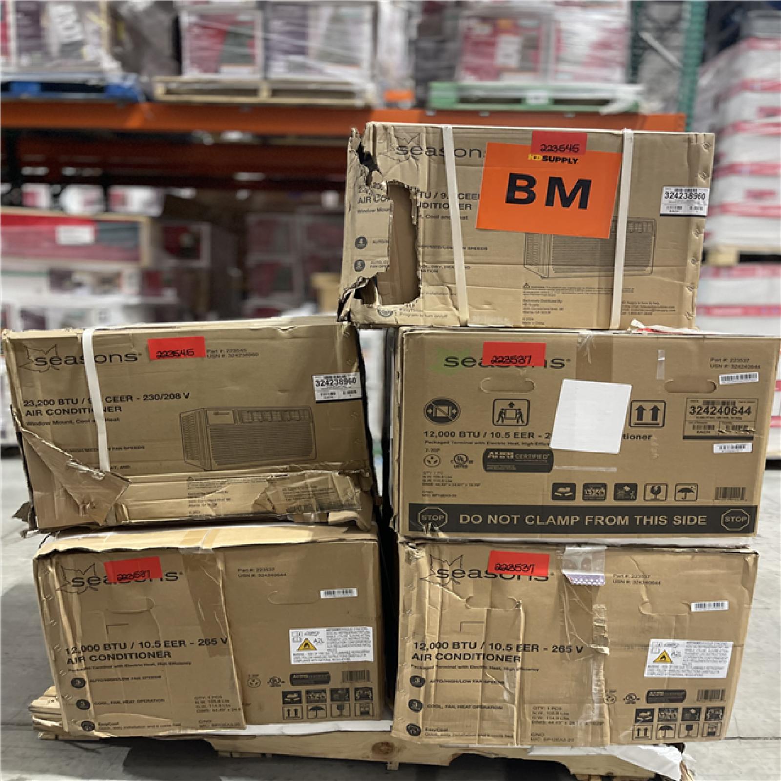 DALLAS LOCATION - SEASONS MIXED AIR CONDITIONER PALLET