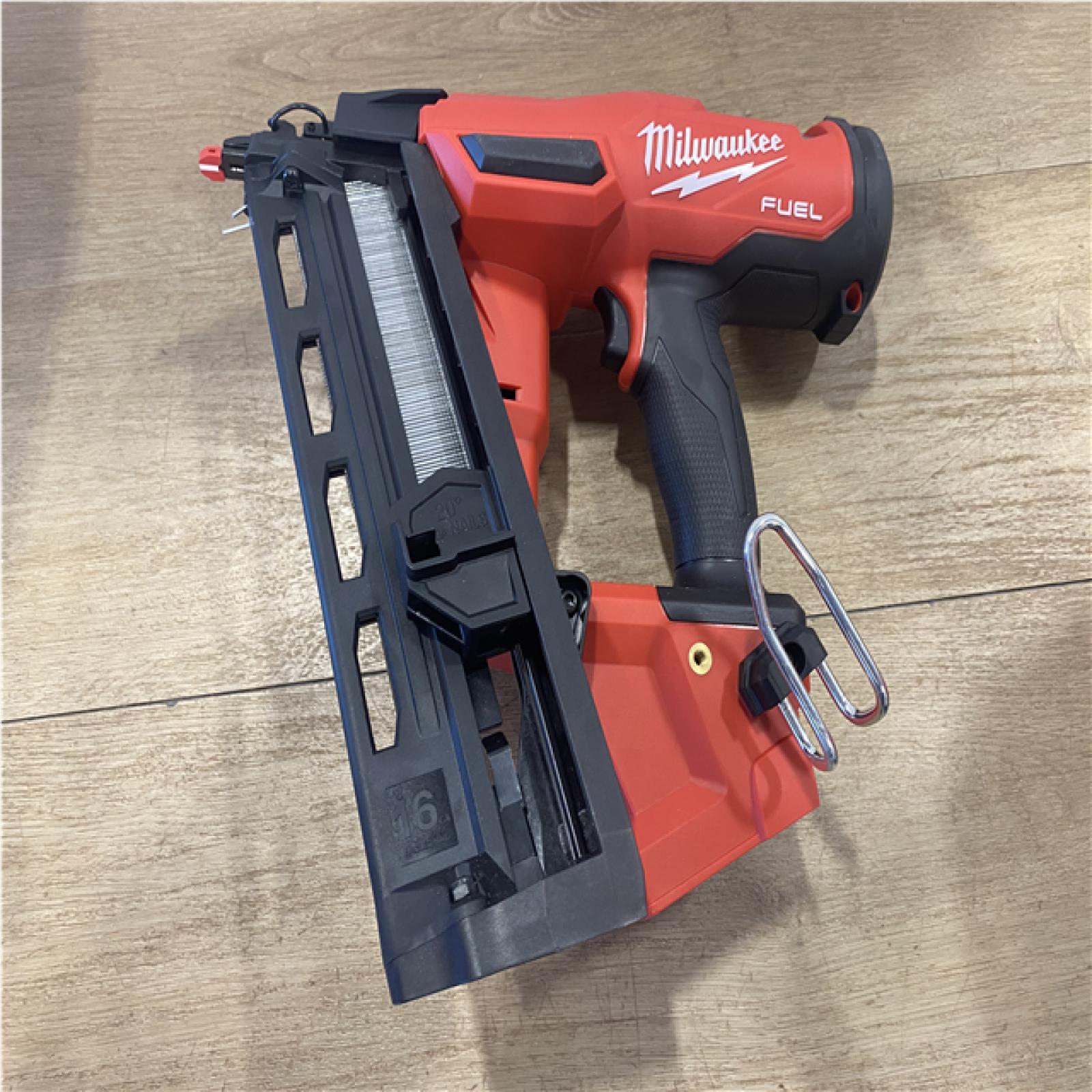AS-IS  Milwaukee FUEL 18-Volt Lithium-Ion Brushless Cordless Gen II 16-Gauge Angled Finish Nailer (Tool-Only)